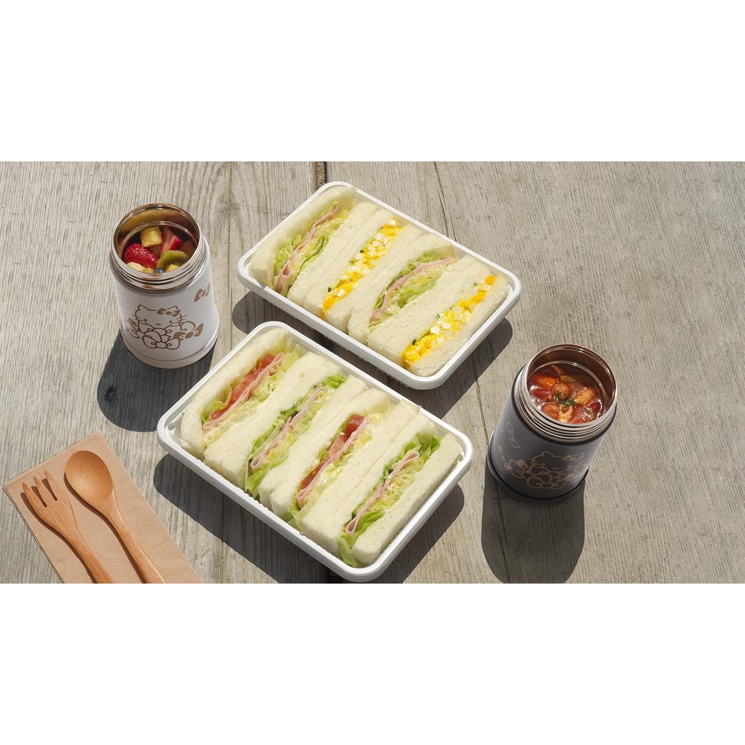 Tarro de Comida Zojirushi 500ml Acero Inoxidable Hello Kitty Negro