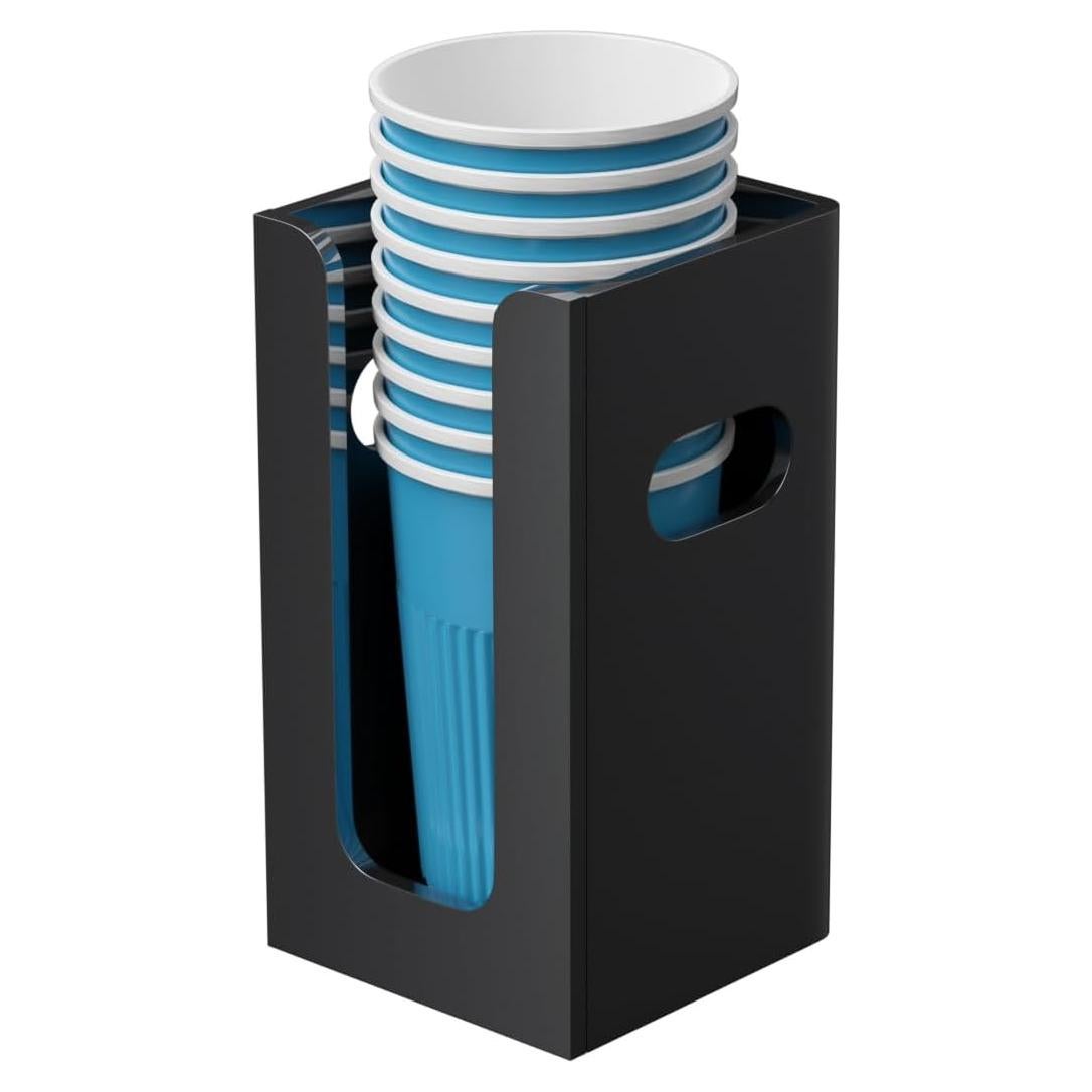 Organizador de Tazas Desechables WINFFOR Acrílico Negro 1 Comp.