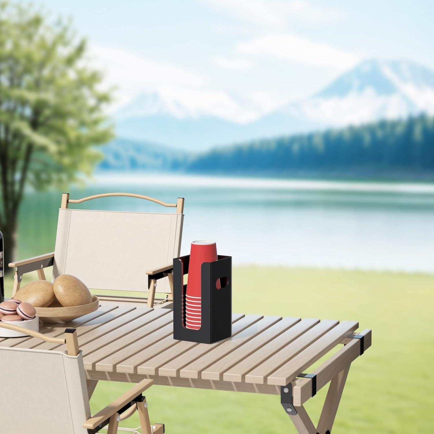 Organizador de Tazas Desechables WINFFOR Acrílico Negro 1 Comp.