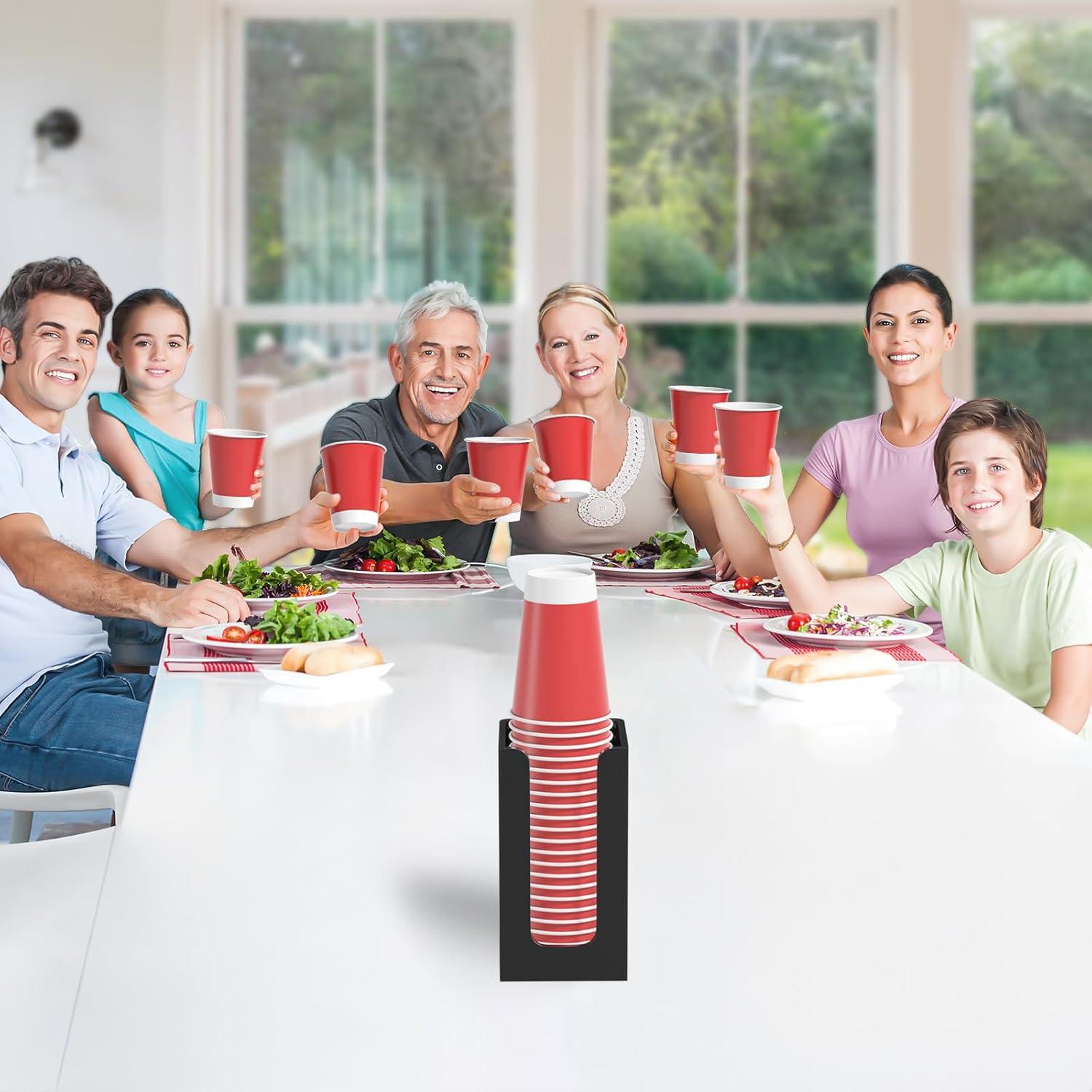 Organizador de Tazas Desechables WINFFOR Acrílico Negro 1 Comp.