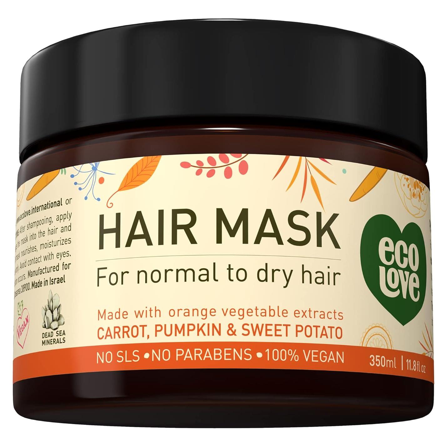 Mascarilla para Cabello EcoLove 335 g - Hidratante Zanahoria Calabaza