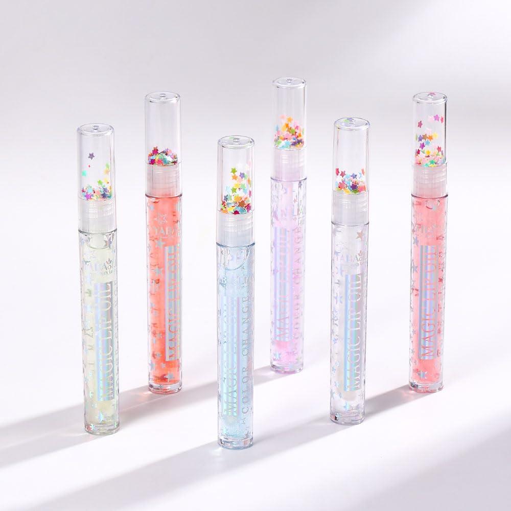 Conjunto de Brillo Labial Hidratante Petansy 6 Colores