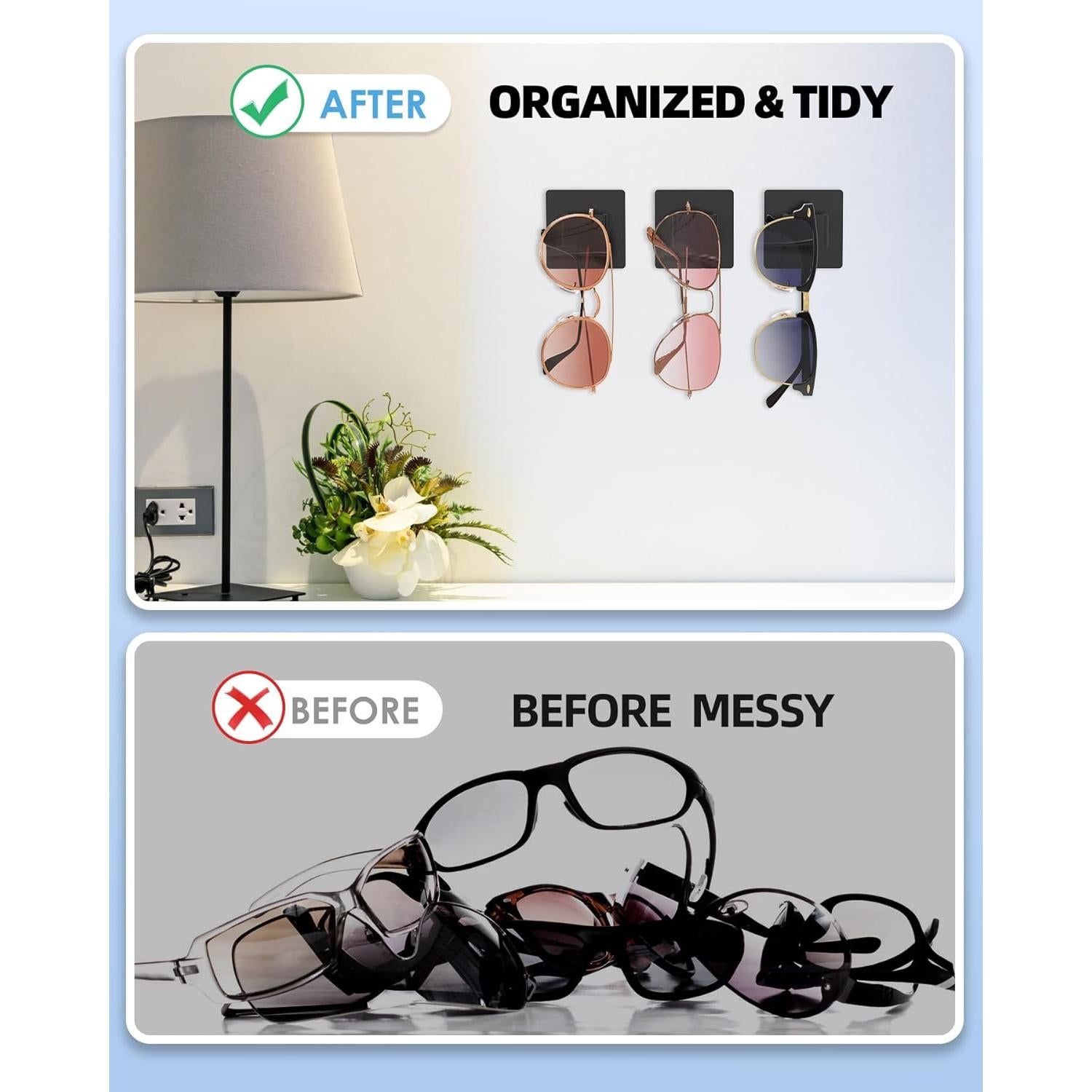 Organizador de Gafas de Sol MaxGear 2 Piezas Acrílico Negro