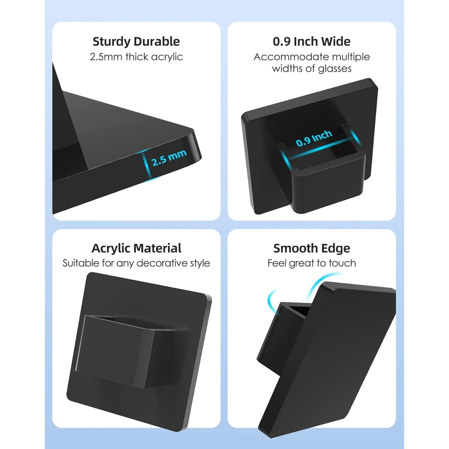 Organizador de Gafas de Sol MaxGear 2 Piezas Acrílico Negro