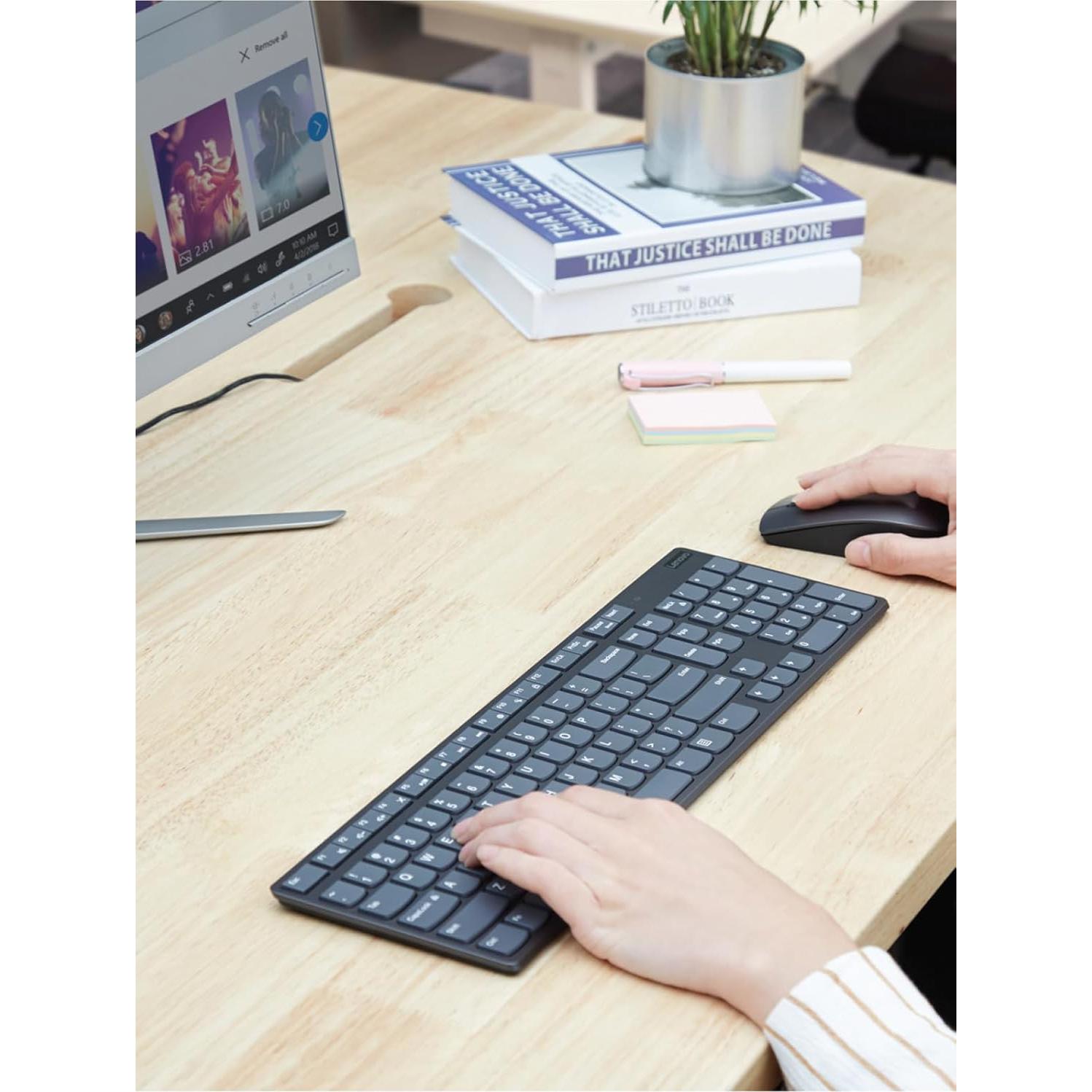 Teclado Inalámbrico Lenovo 300 Compacto con Teclado Numérico