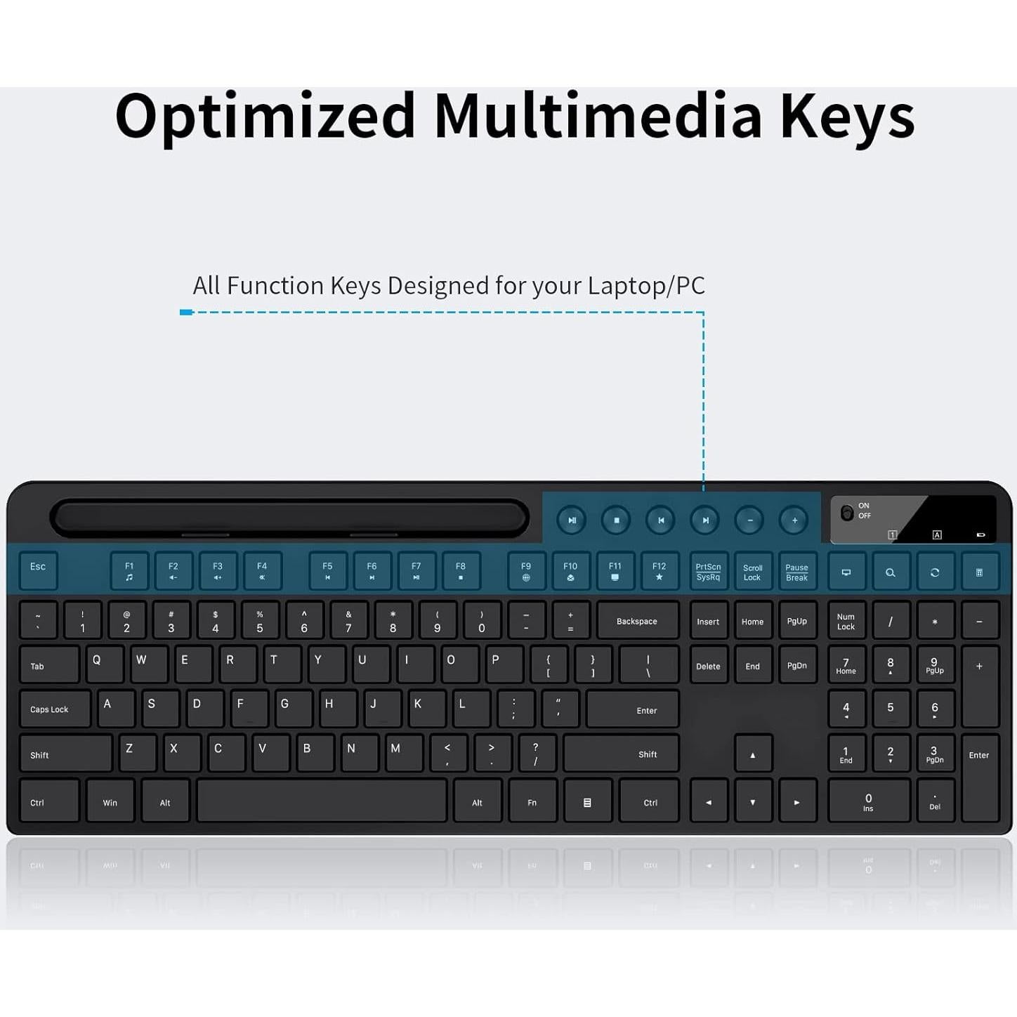 Combo Teclado y Ratón Inalámbrico MARVO Ergonómico 2.4G