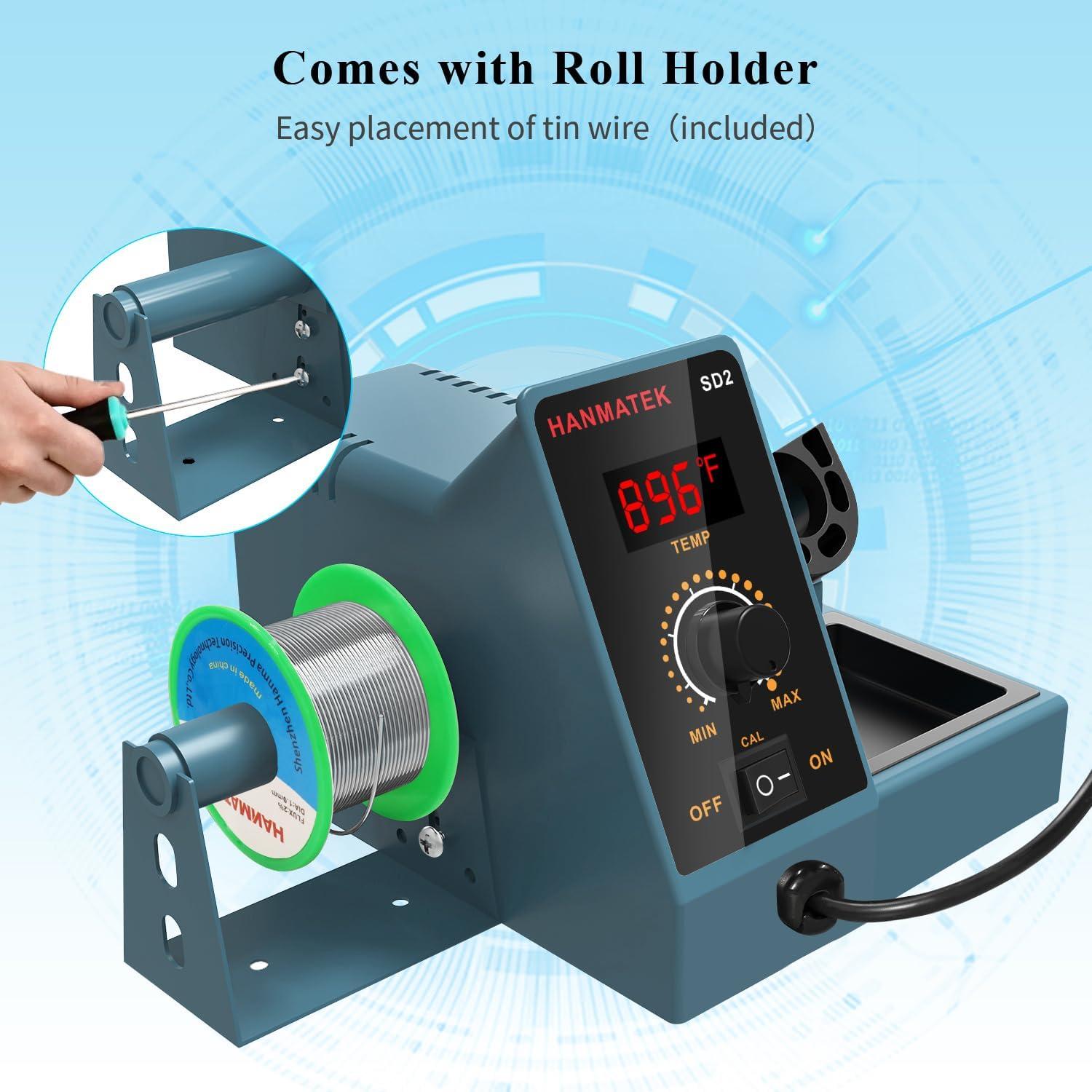 Estación de Soldadura Digital HANMATEK 60W 5 Puntas