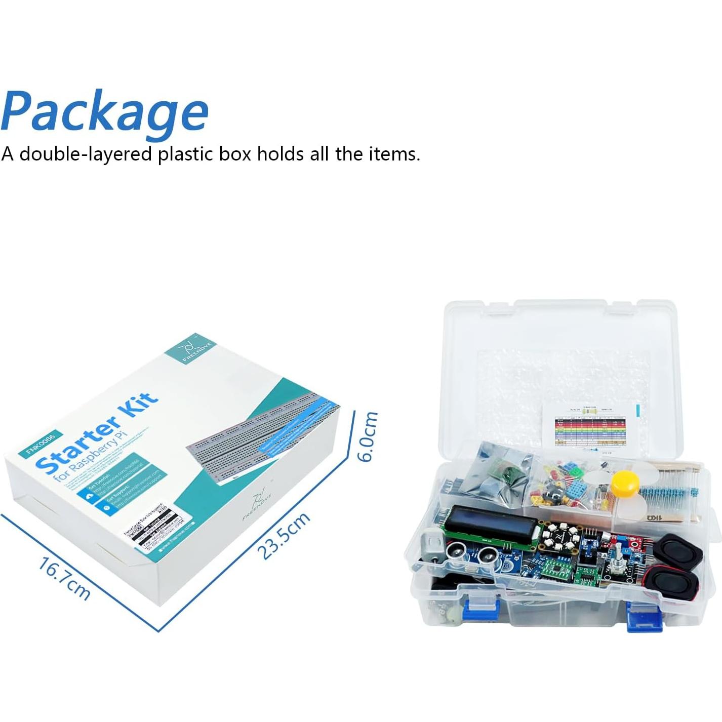 Kit Completo Freenove para Raspberry Pi 5 y 4B, 386 Artículos