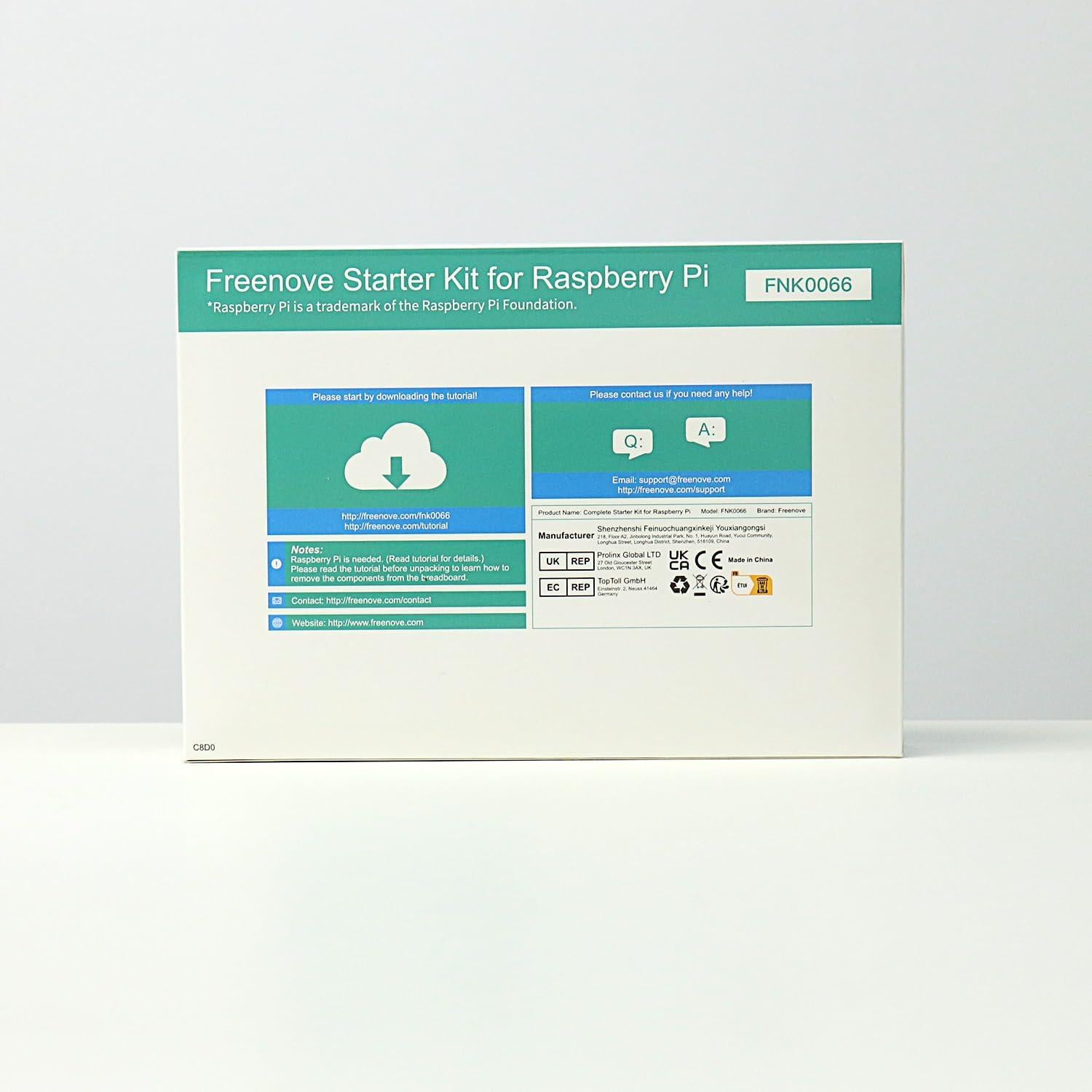 Kit Completo Freenove para Raspberry Pi 5 y 4B, 386 Artículos