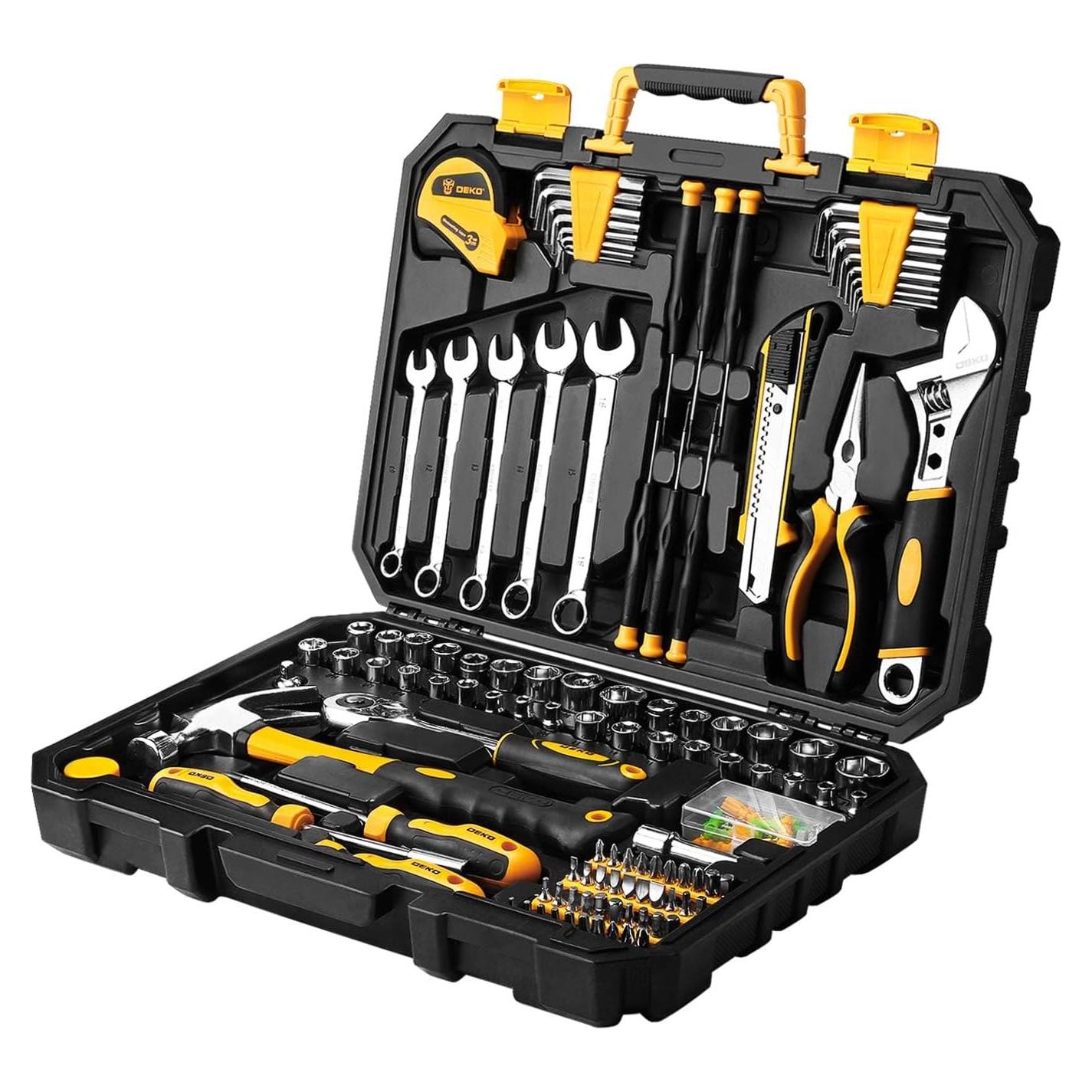 DEKOPRO Kit de Herramientas 158 Piezas para el Hogar