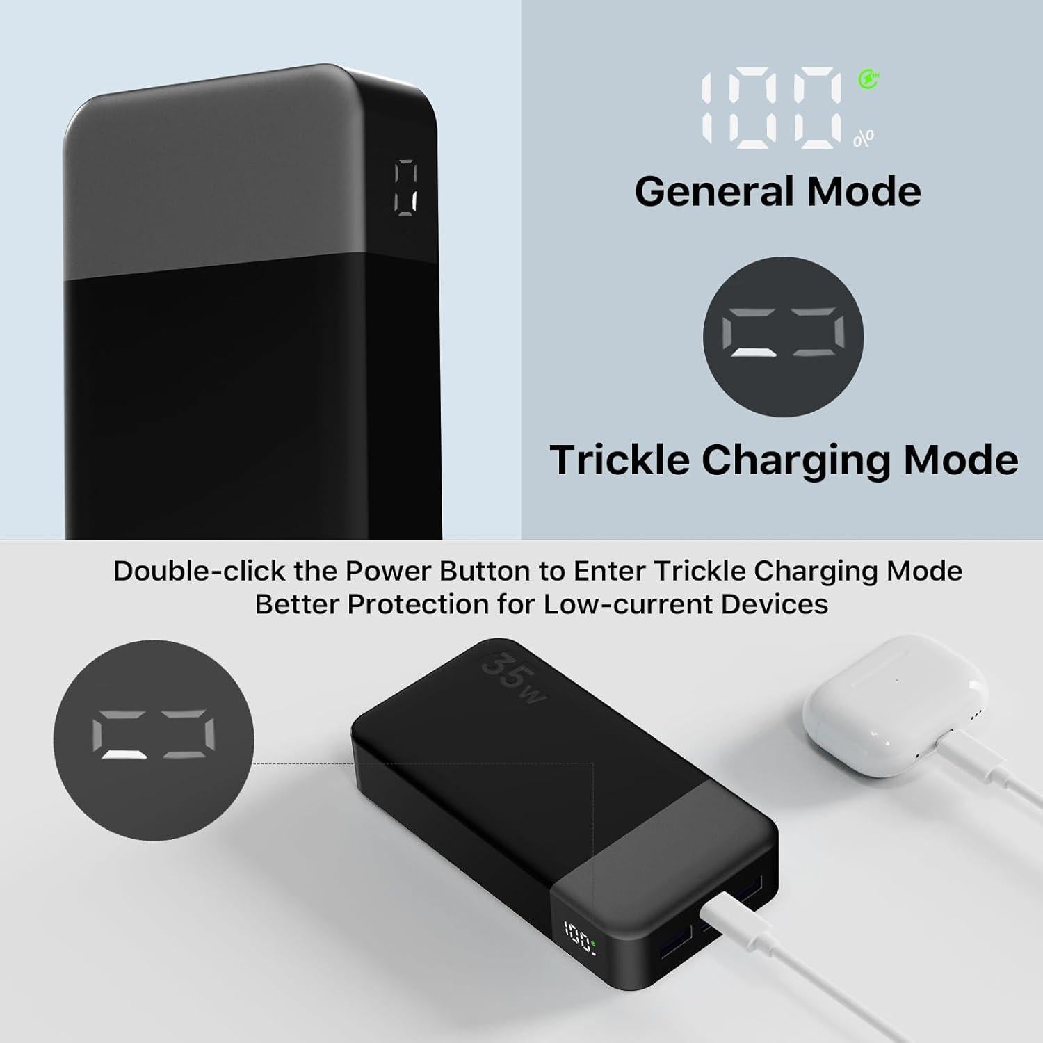 Cargador Portátil NOBIS 20000mAh 35W Carga Rápida USB-C