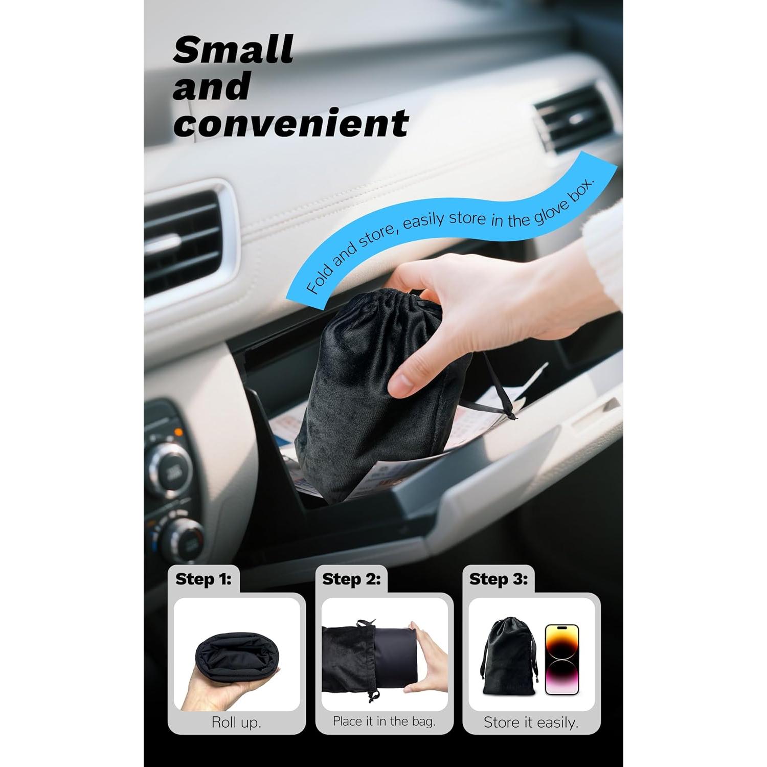 Almohada Inflable de Viaje Mixtrend para Niños y Adultos - Soporte Cuello Verde