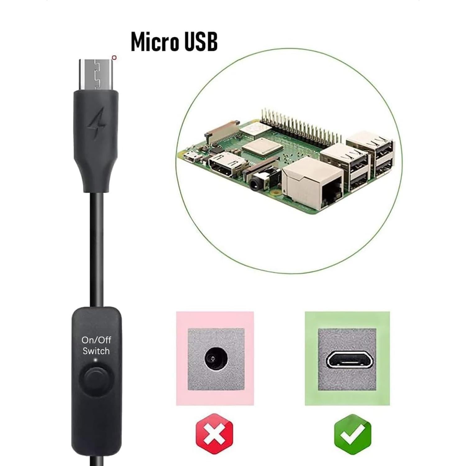 Adaptador de alimentación LitStar 5V 2.5A para Raspberry Pi