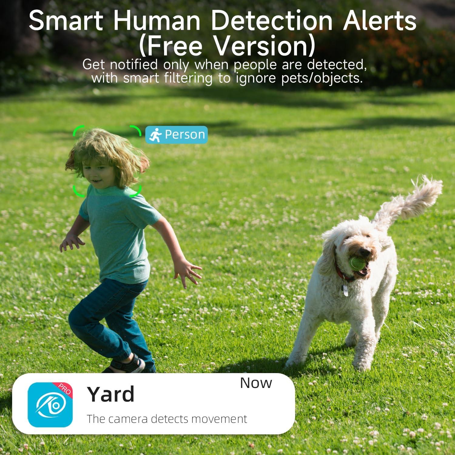 Cámaras de Seguridad Inalámbricas RICHCHO 4pcs 2K WiFi IP65