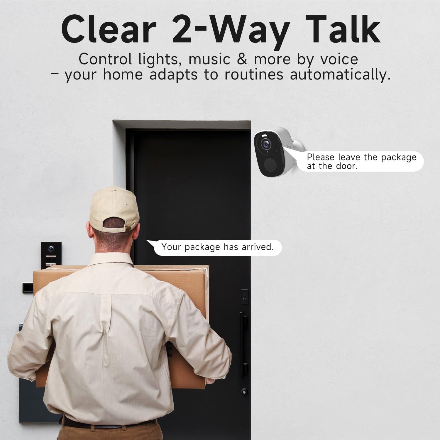 Cámaras de Seguridad Inalámbricas RICHCHO 4pcs 2K WiFi IP65