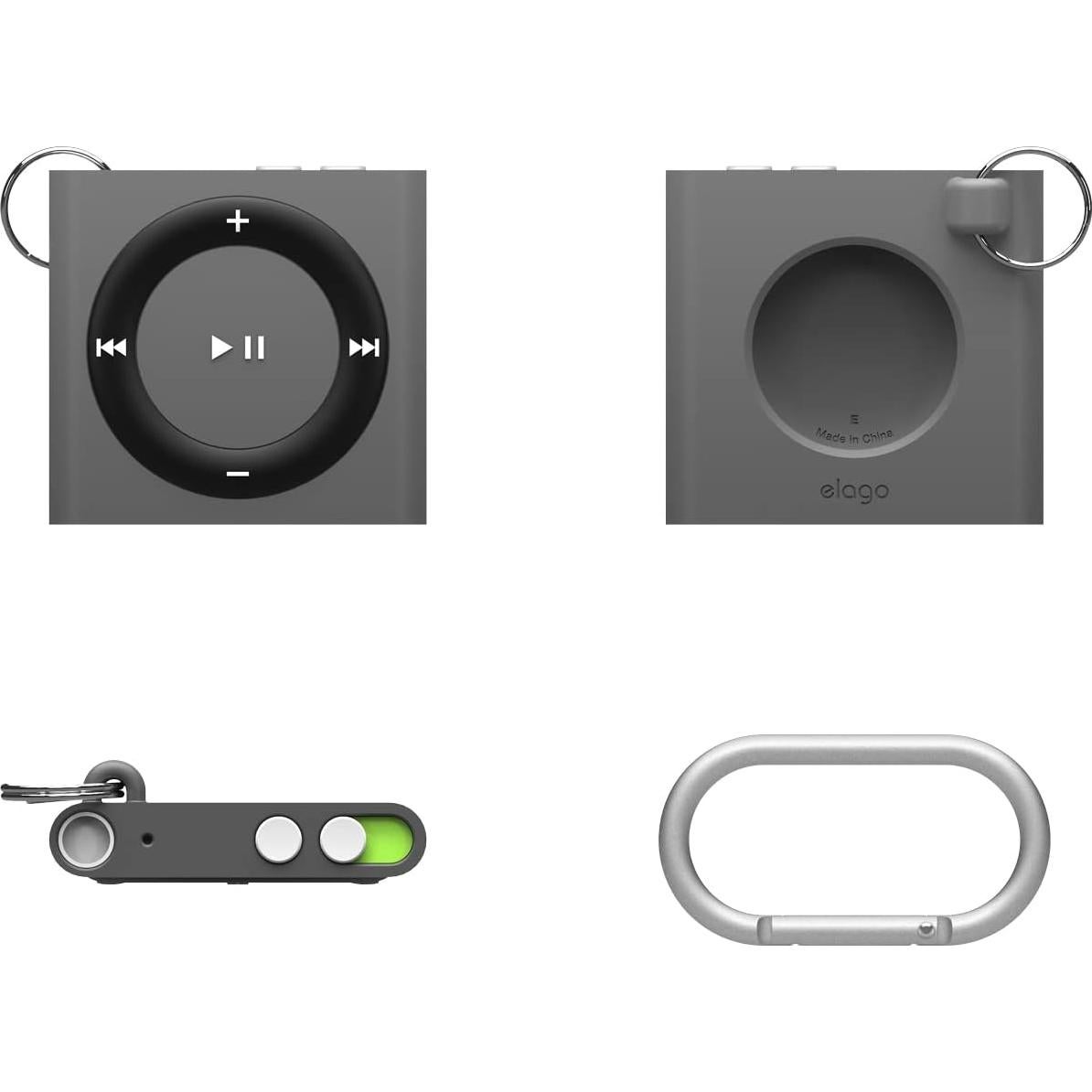 Estuche elago Shuffle Case para Apple AirTag - Gris Oscuro