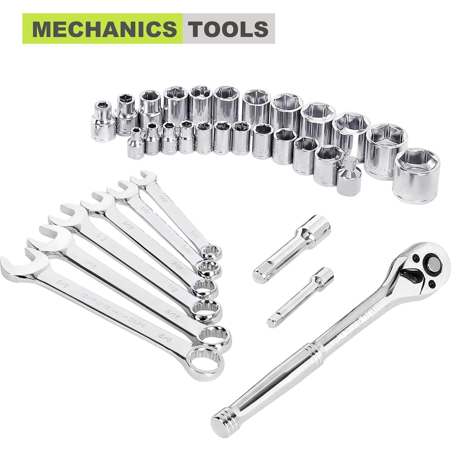 Juego de Herramientas FASTPRO 267 Piezas con Bolsa 33 cm