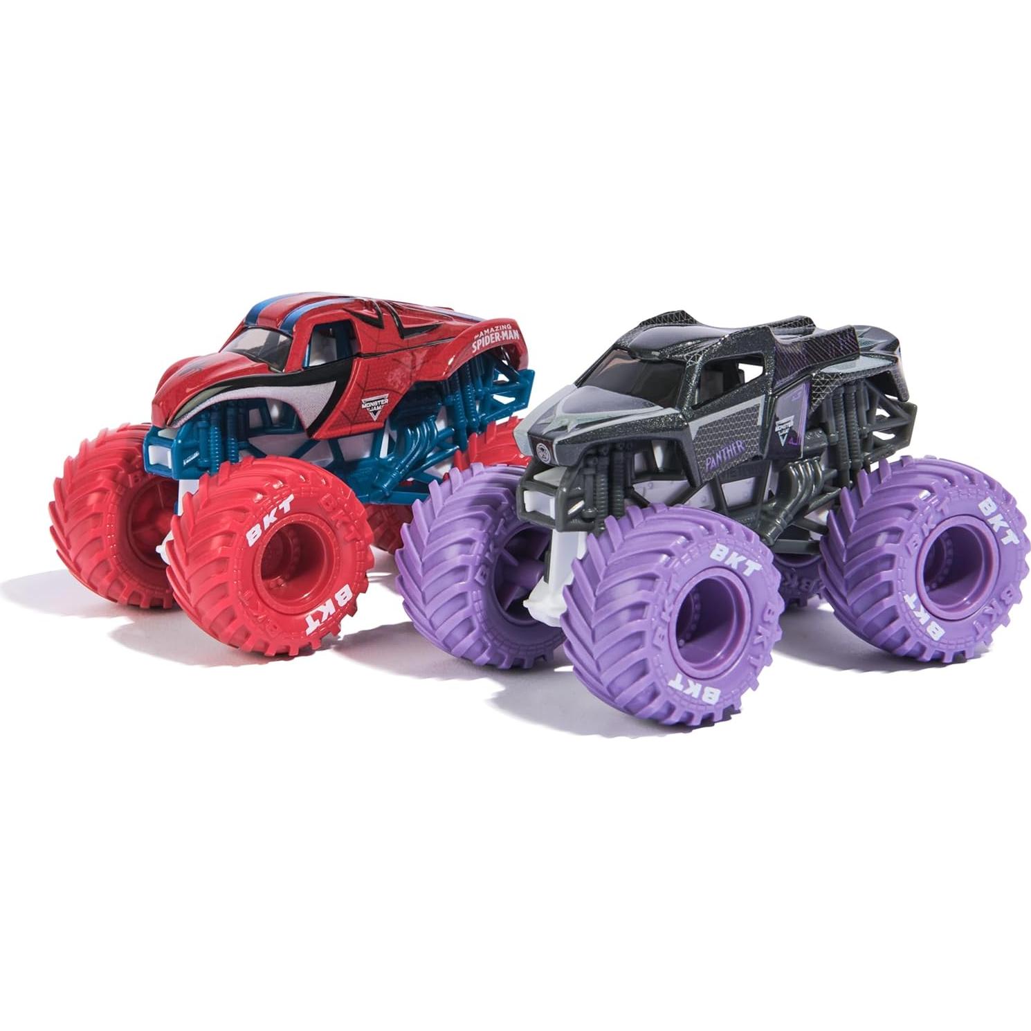 Camiones Monstruo Marvel Monster Jam 1:64 Spider-Man vs Black Panther