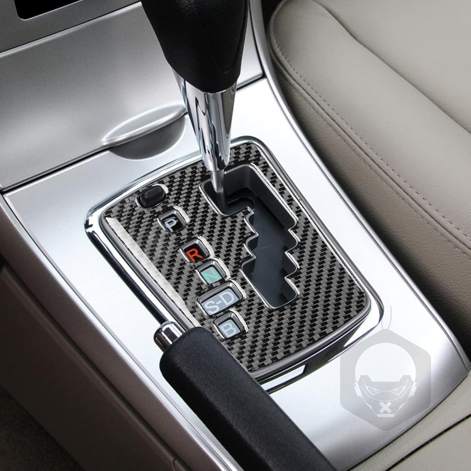 Carbon Fiber Car Gear Shift Knob Console Panel Cover Trims Fit for Toyota Corolla Interior Accessories 2009 2010 2011 2012 2013