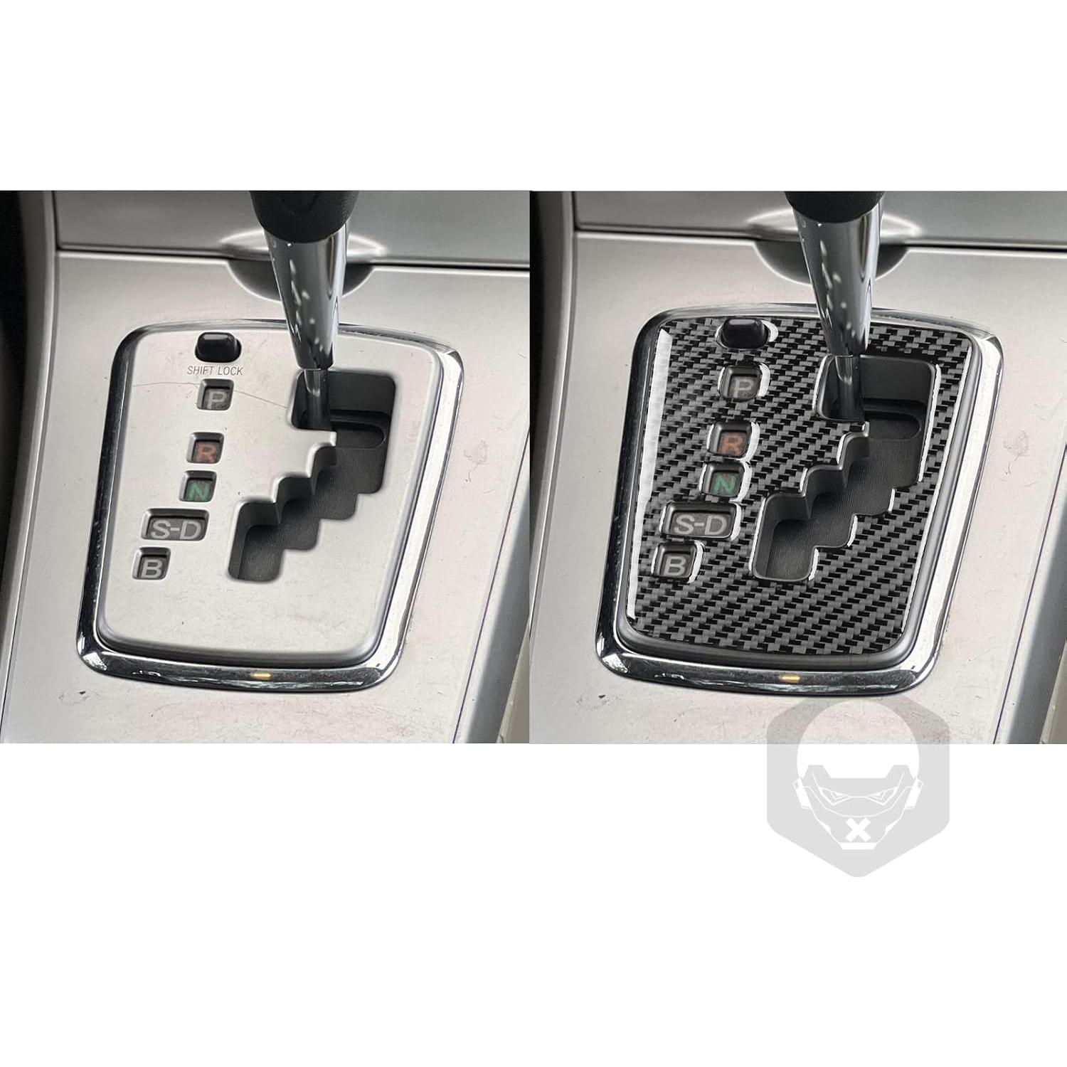 Carbon Fiber Car Gear Shift Knob Console Panel Cover Trims Fit for Toyota Corolla Interior Accessories 2009 2010 2011 2012 2013