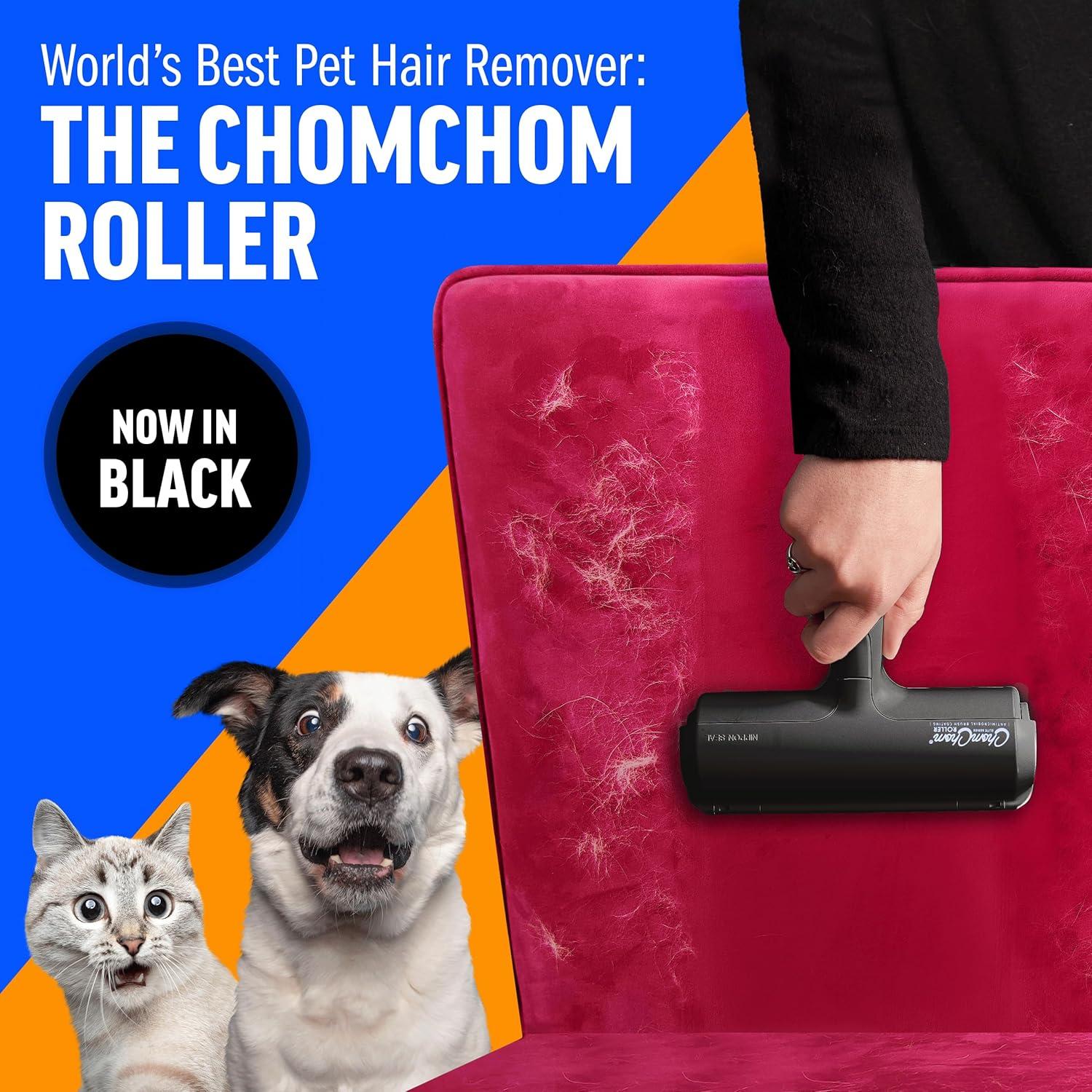 Rodillo Quitapelos ChomChom Negro para Mascotas Multi-Superficie