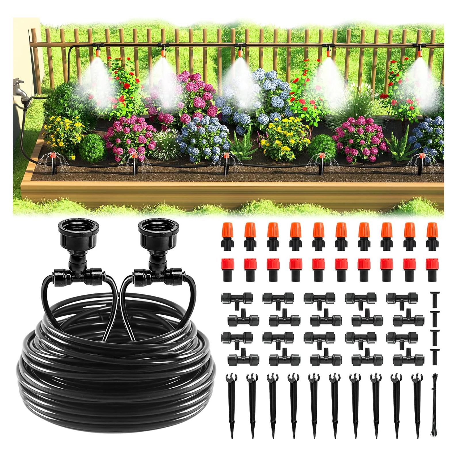 Sistema de Riego por Goteo MIXC 15.24 m con Conector Rápido