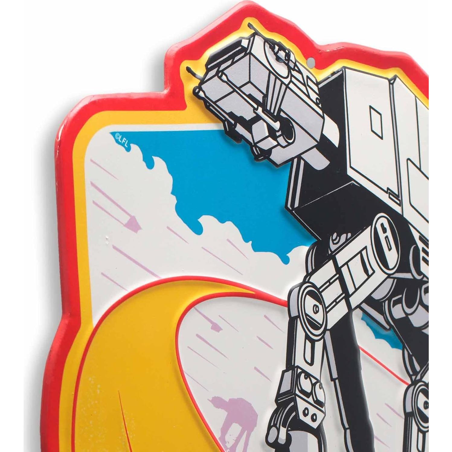 Cartel Metal Star Wars El Imperio Contraataca 24x48 cm