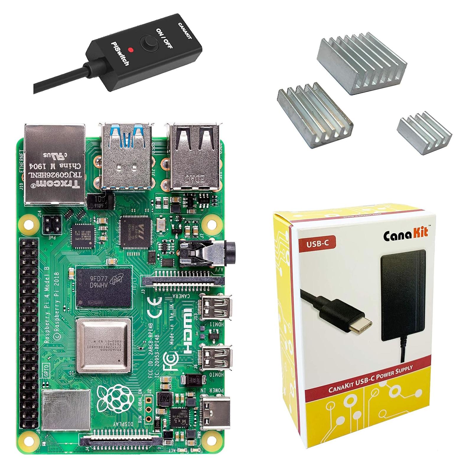 CanaKit Raspberry Pi 4 Modelo B 2GB RAM Kit Básico