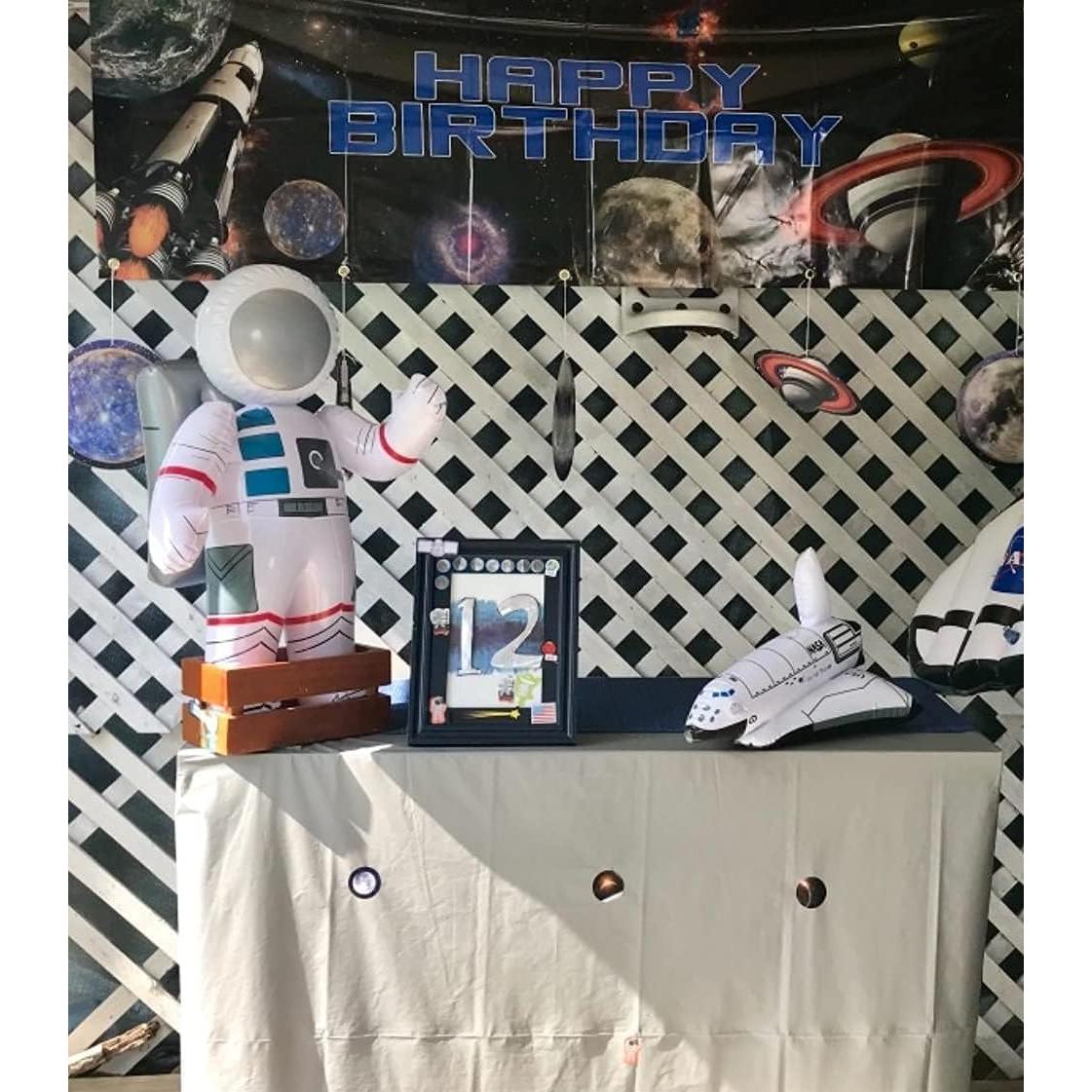 Figuras Inflables Espaciales Zugar Land - 1 Astronauta + 1 Transbordador