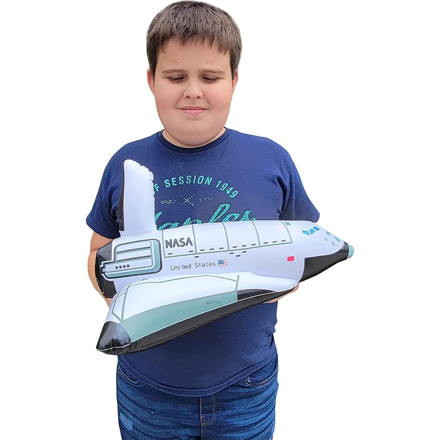 Figuras Inflables Espaciales Zugar Land - 1 Astronauta + 1 Transbordador