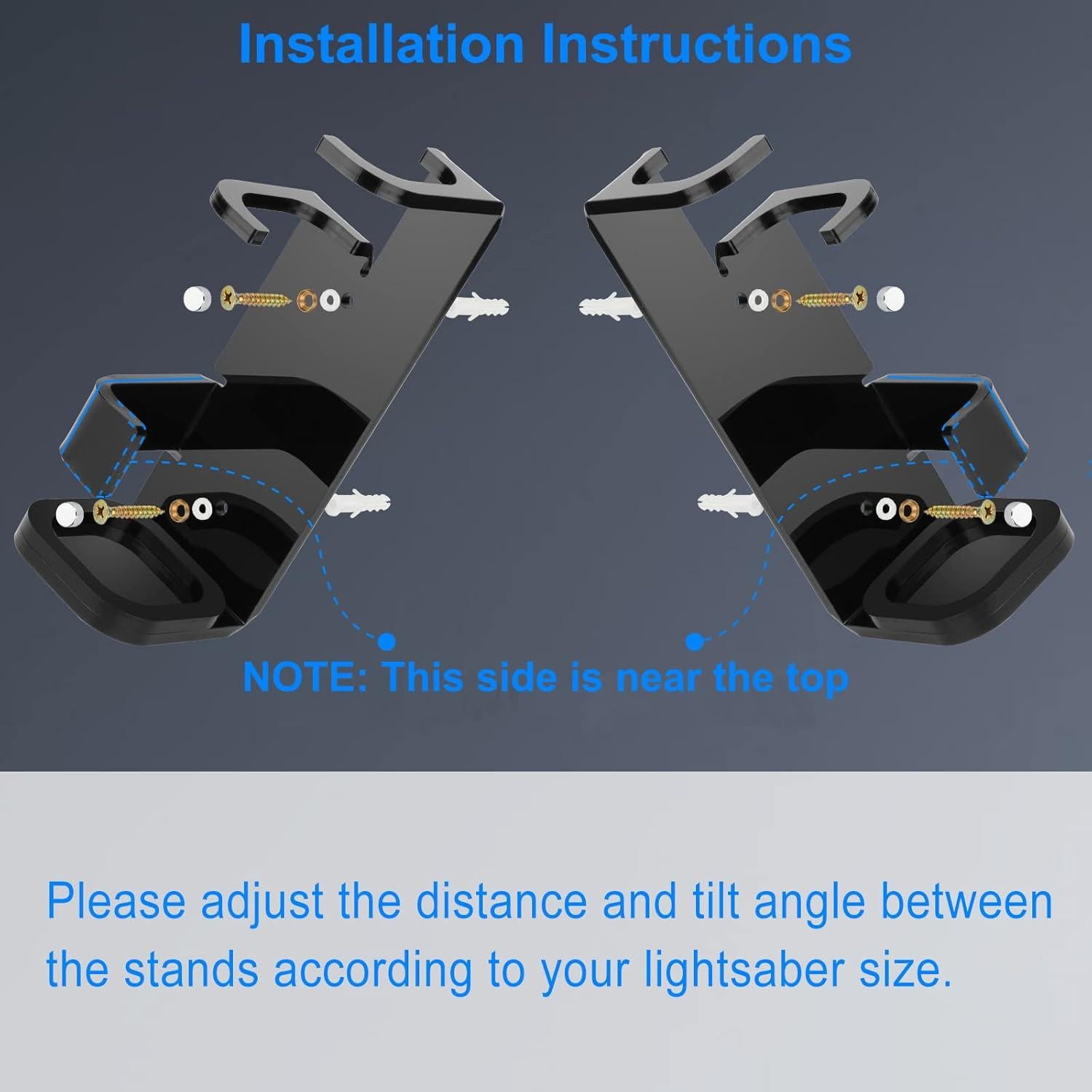 Soporte de Exhibición de Sable de Luz Cosmos - Acrílico Negro