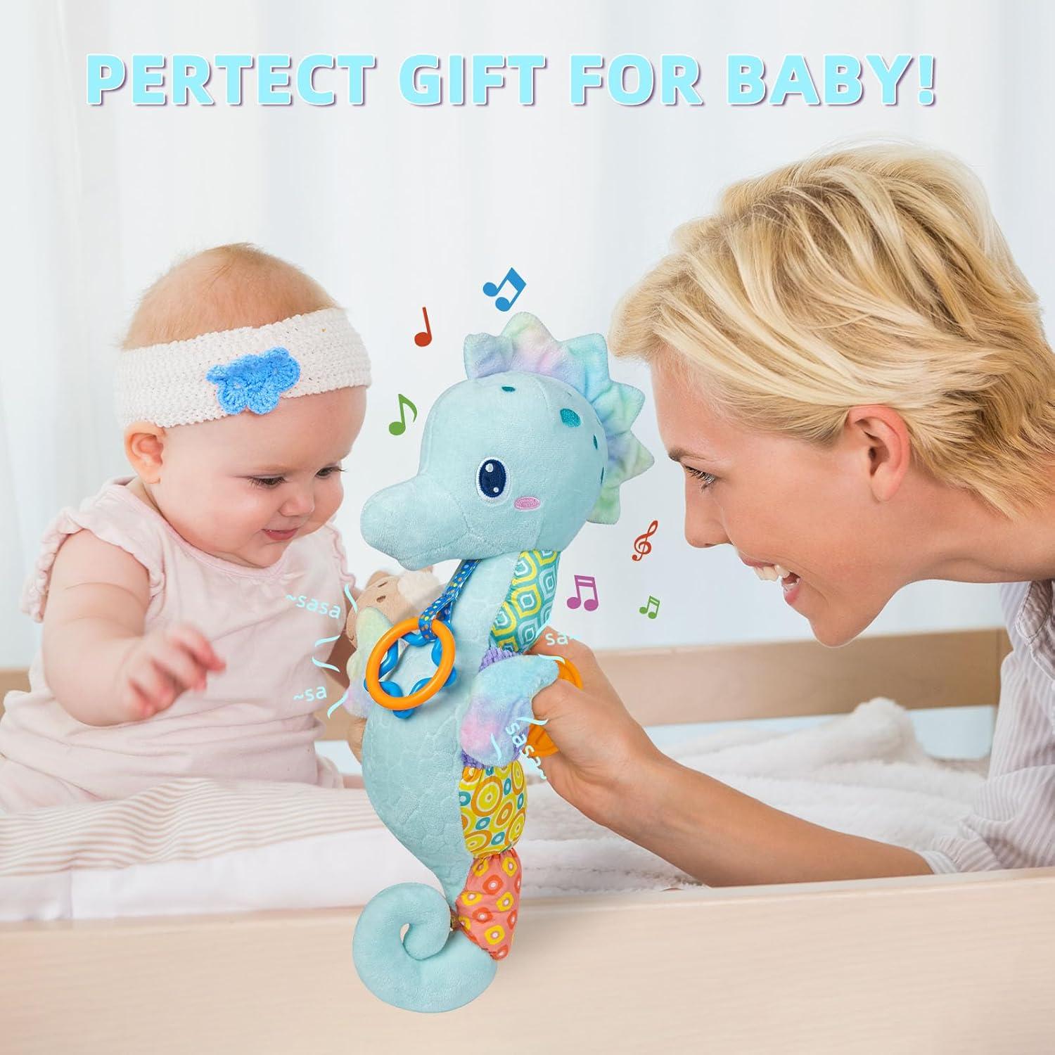 Juguete Musical Caballito de Mar Coqin para Bebés 0-6 Meses