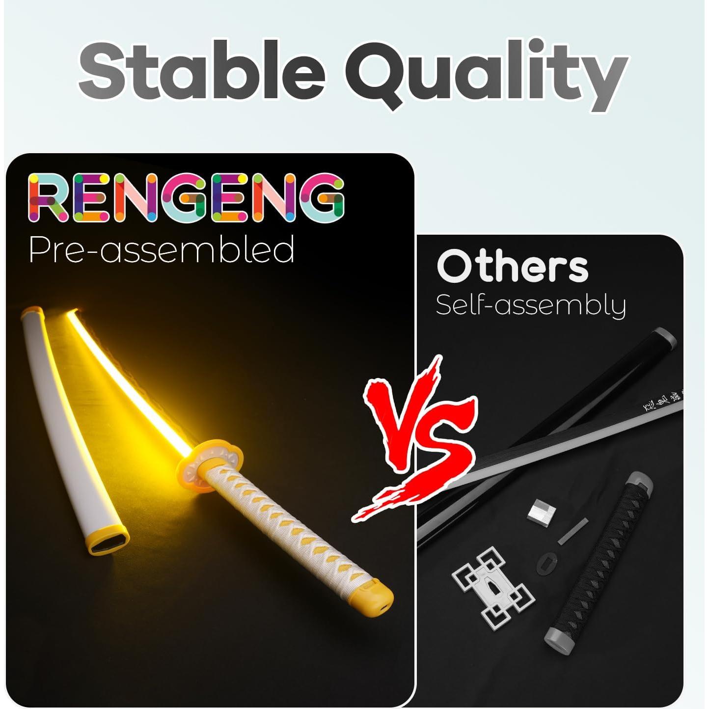 Espada Iluminada RENGENG DLU-073 101.6 cm Recargable Anime