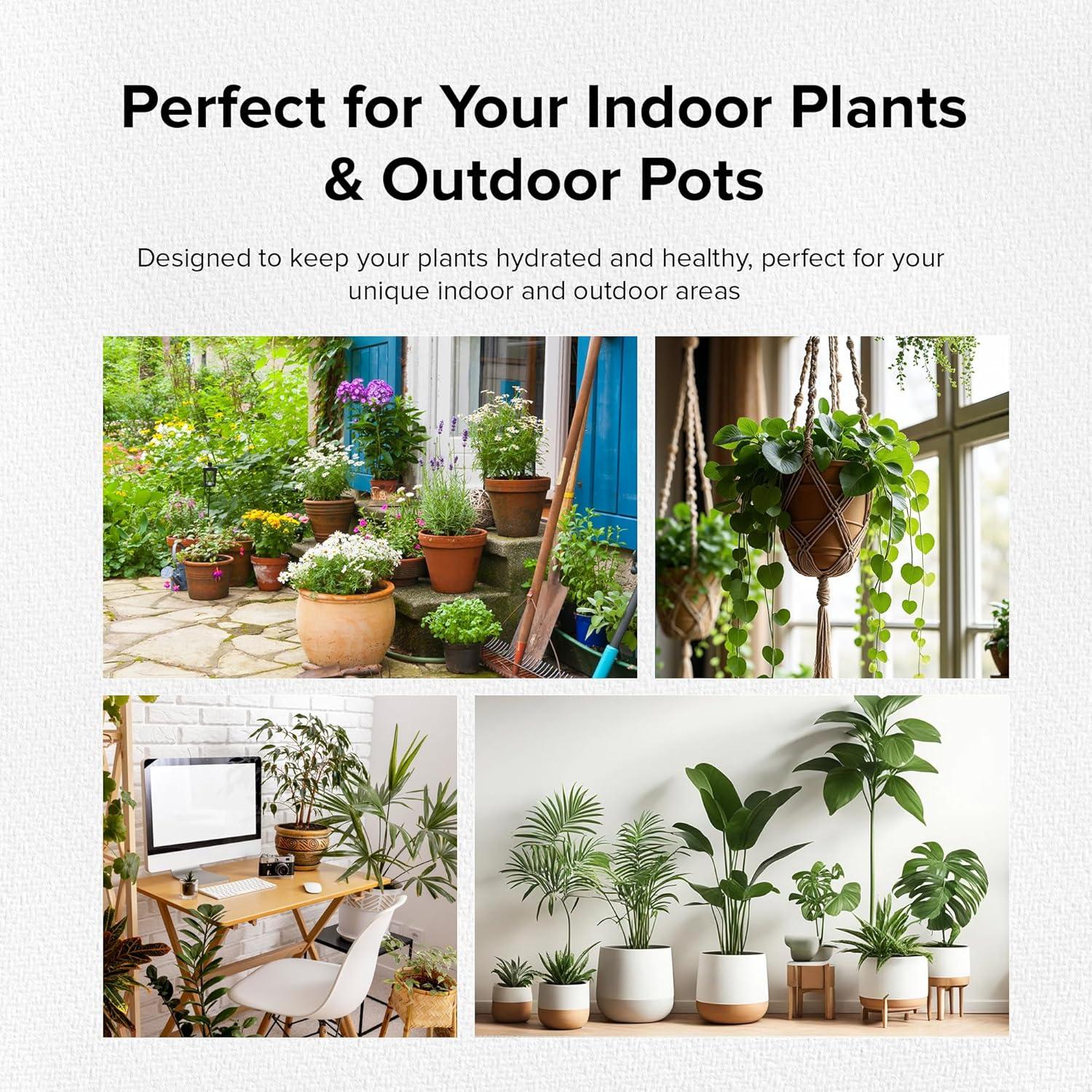 Picos de Riego Terracota The Olla - Juego de 4 para Macetas 10-15 cm