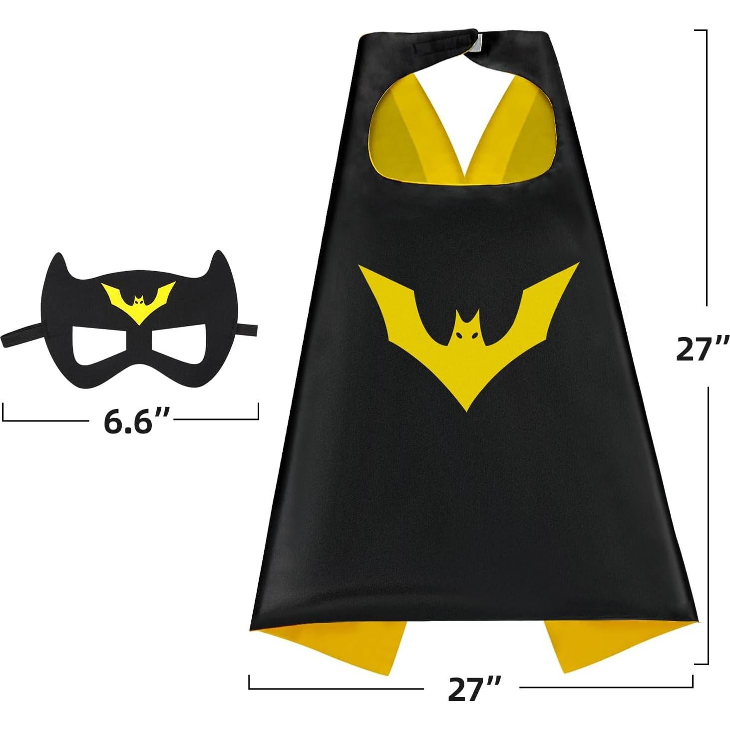 Capa de Superhéroe para Niños Mizzuco con Máscara 2 Piezas