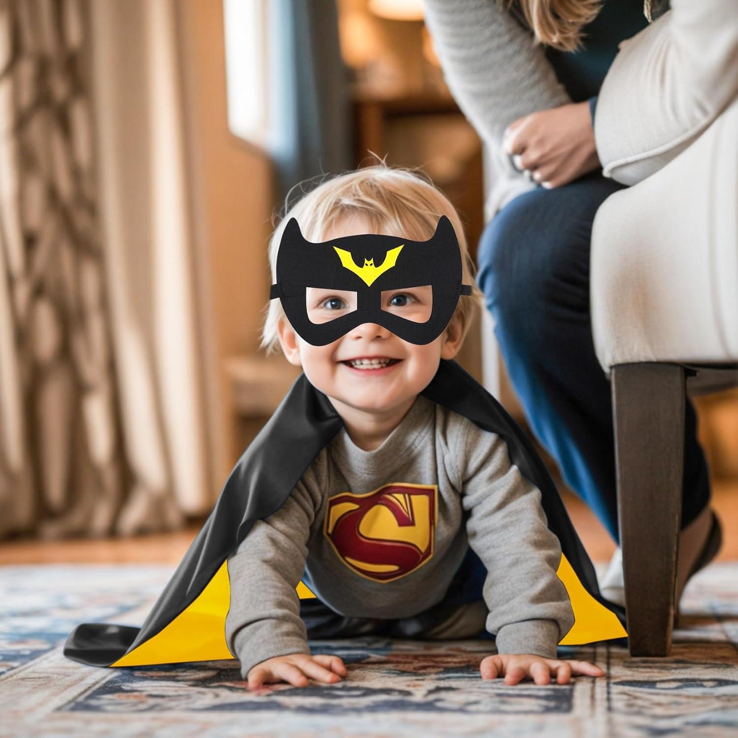 Capa de Superhéroe para Niños Mizzuco con Máscara 2 Piezas