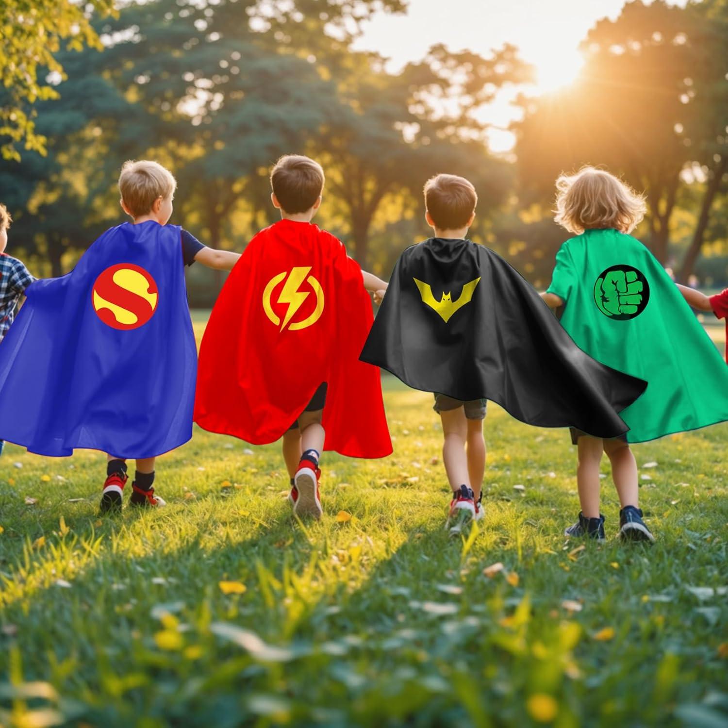 Capa de Superhéroe para Niños Mizzuco con Máscara 2 Piezas