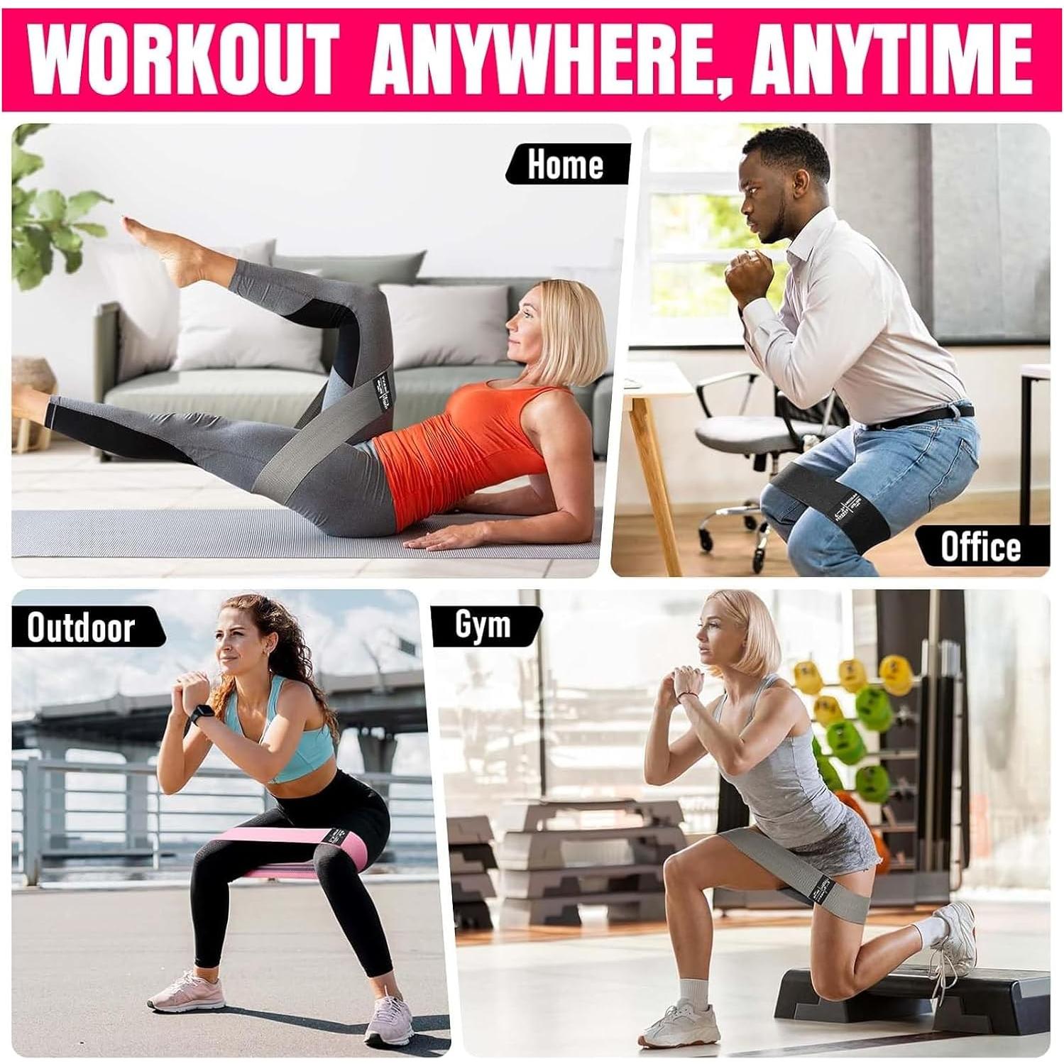 Juego de Bandas de Resistencia JIN BD - 3 Niveles Antideslizantes