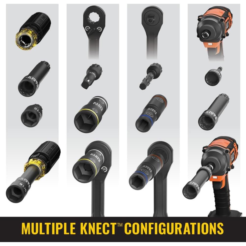 Juego de Enchufes de Impacto Klein Tools 65238 KNECT 7 Piezas
