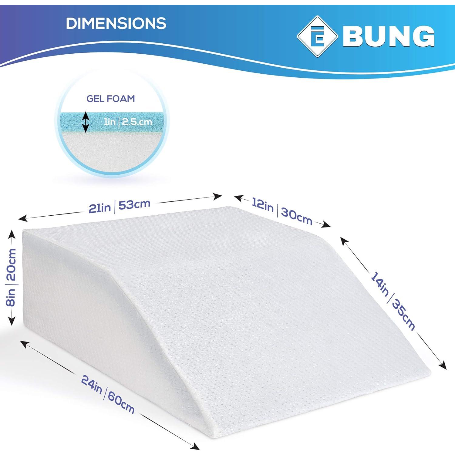 Cojín Elevador de Piernas Ebung Espuma Viscoelástica 61x53 cm