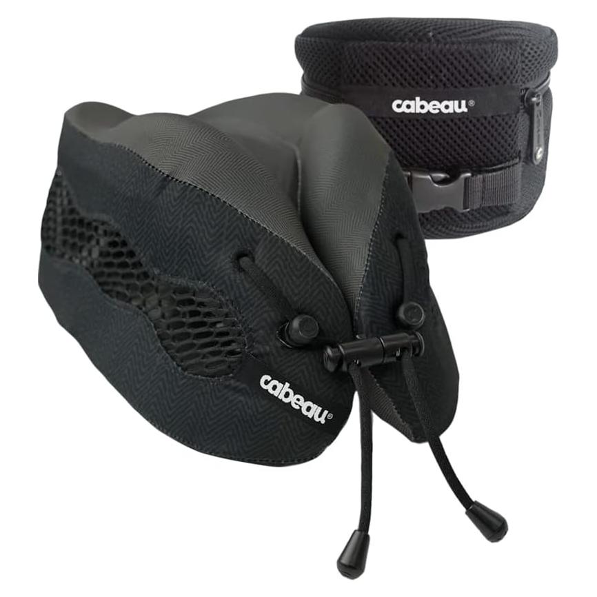 Almohada de Viaje Cabeau Evolution Cool - Espuma con Memoria - Negro