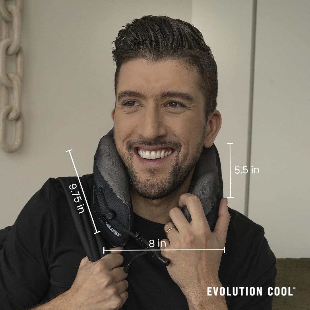 Almohada de Viaje Cabeau Evolution Cool - Espuma con Memoria - Negro