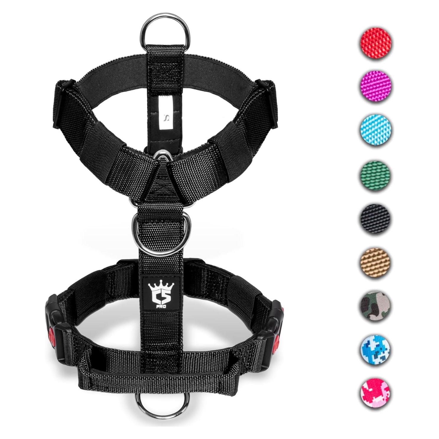 Arnés Táctico Ajustable TSPRO para Perros Grandes Negro S