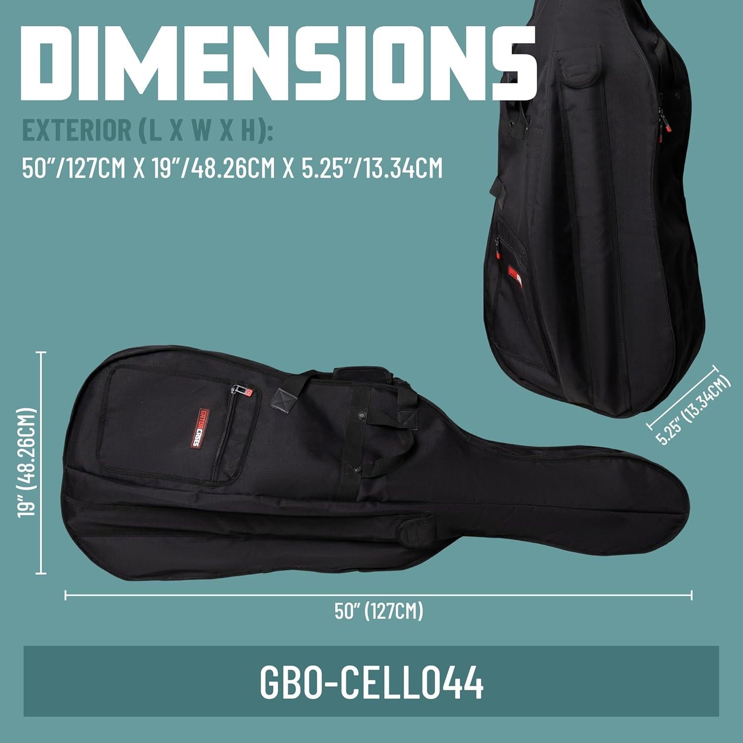 Bolsa para Violonchelo Gator Largo 4/4 Nylon Negro