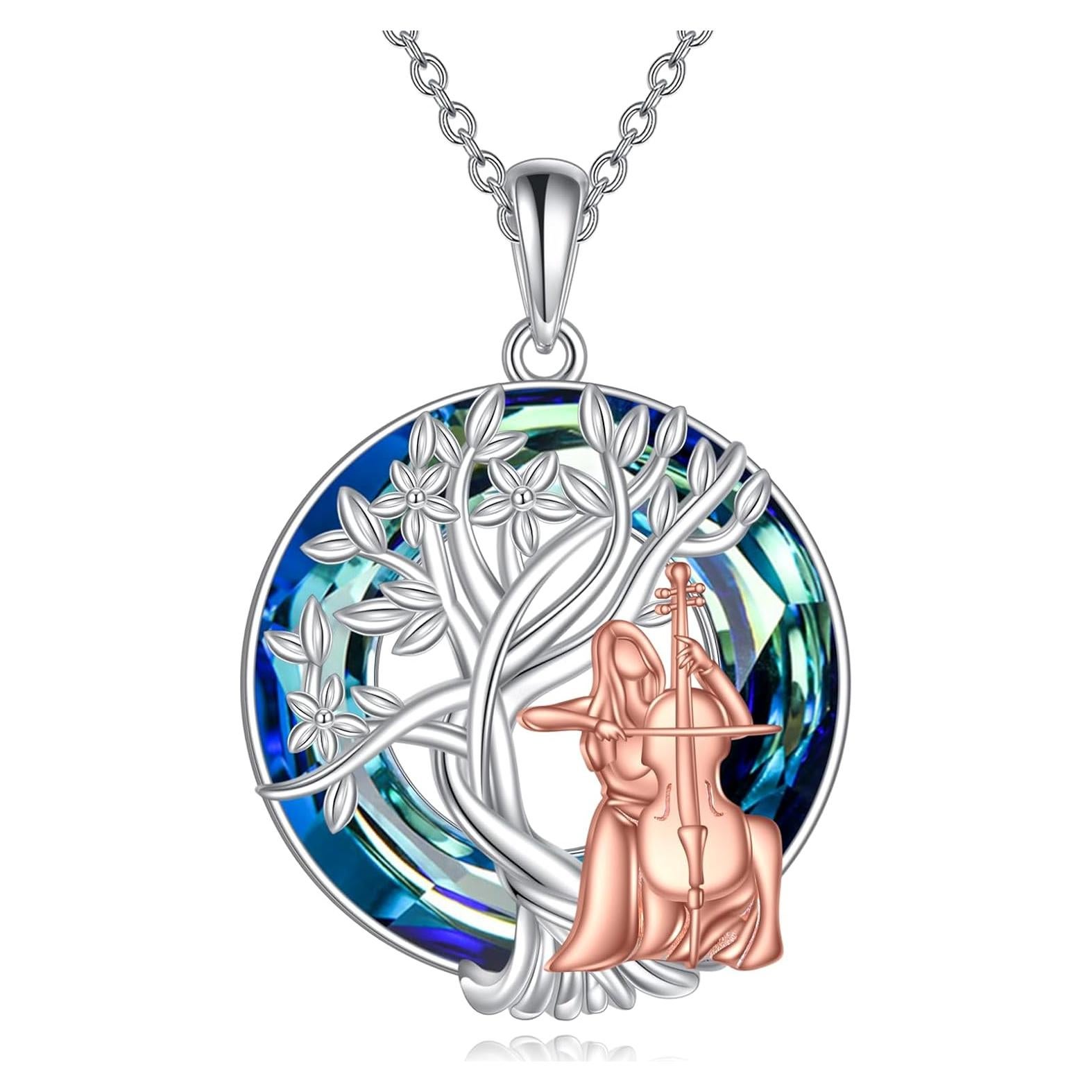 Collar Árbol de la Vida YFN Plata Esterlina 29.8x20.4mm