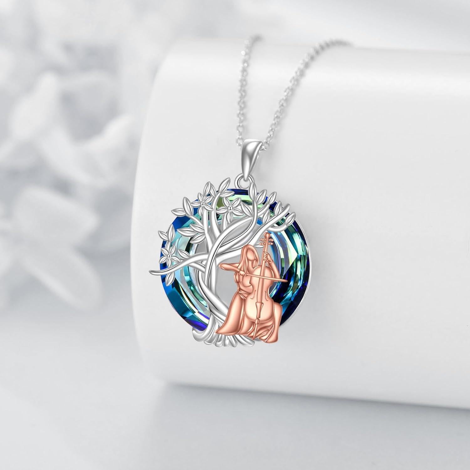 Collar Árbol de la Vida YFN Plata Esterlina 29.8x20.4mm