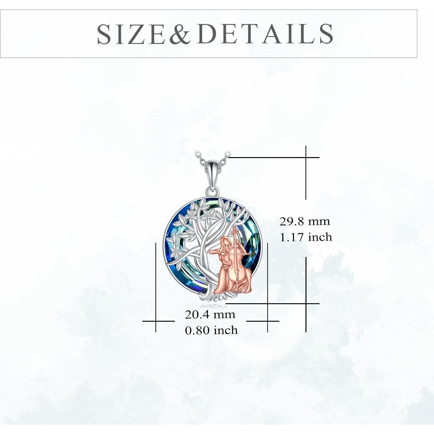 Collar Árbol de la Vida YFN Plata Esterlina 29.8x20.4mm