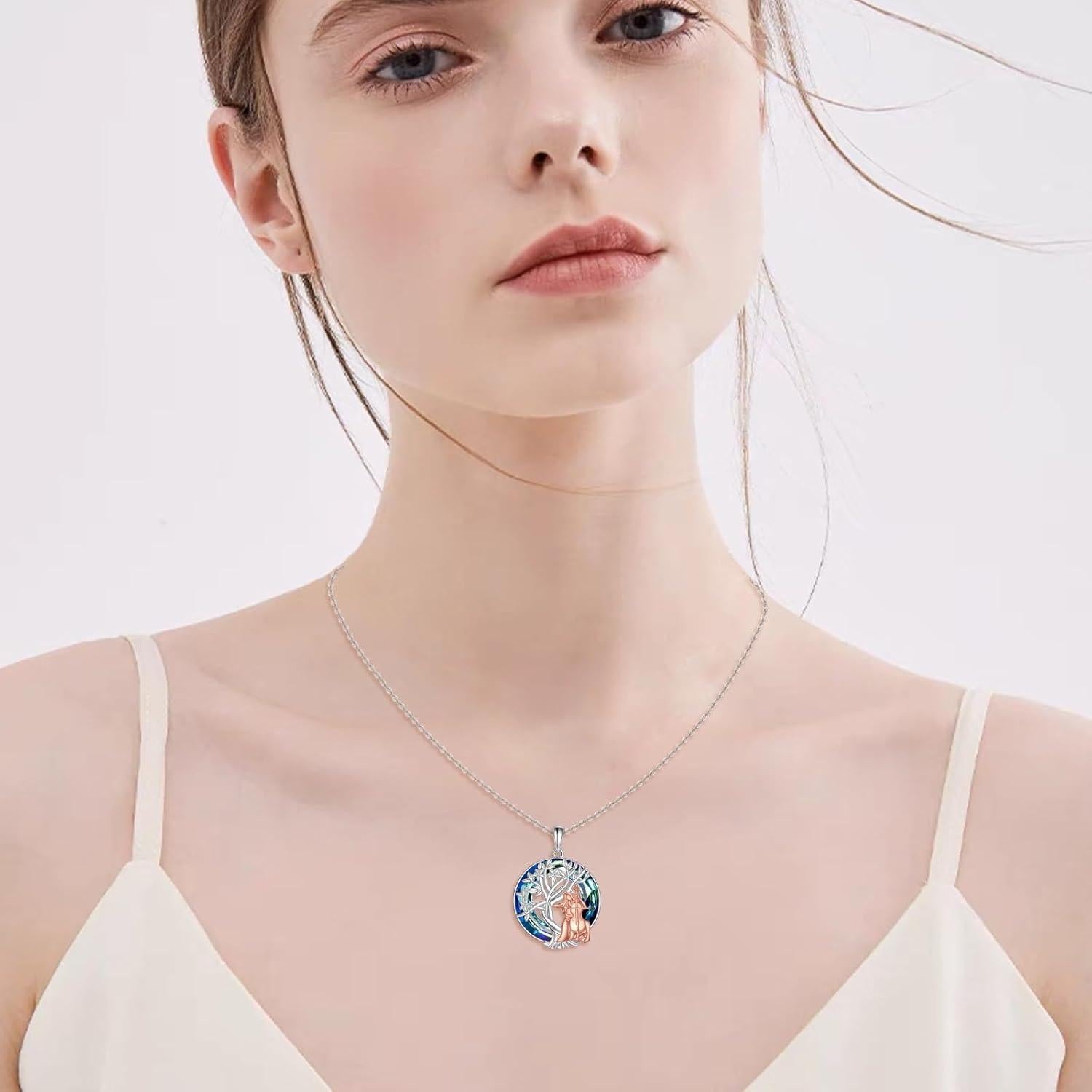 Collar Árbol de la Vida YFN Plata Esterlina 29.8x20.4mm