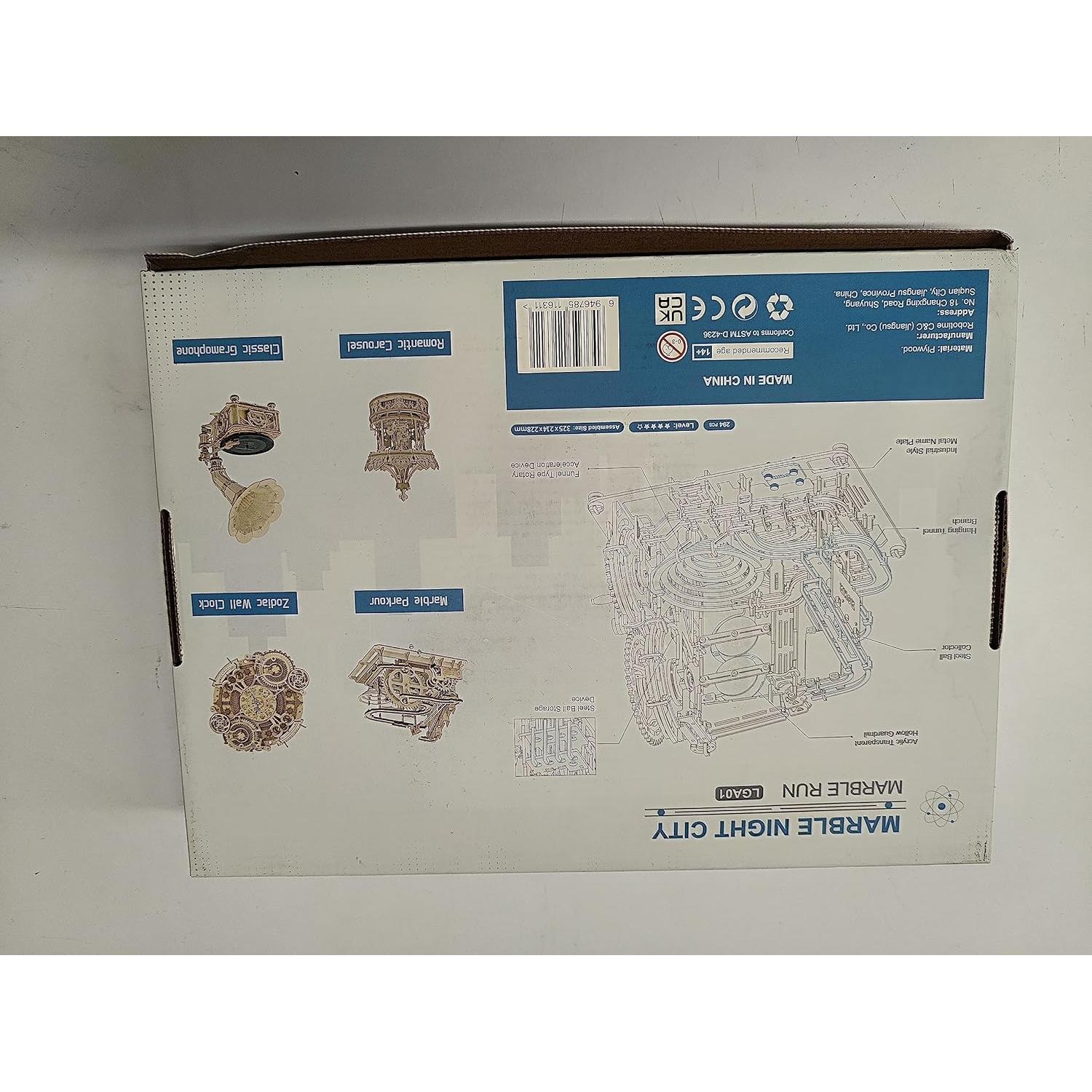 Rompecabezas 3D RoWood LGA01 Ciudad Nocturna de Madera