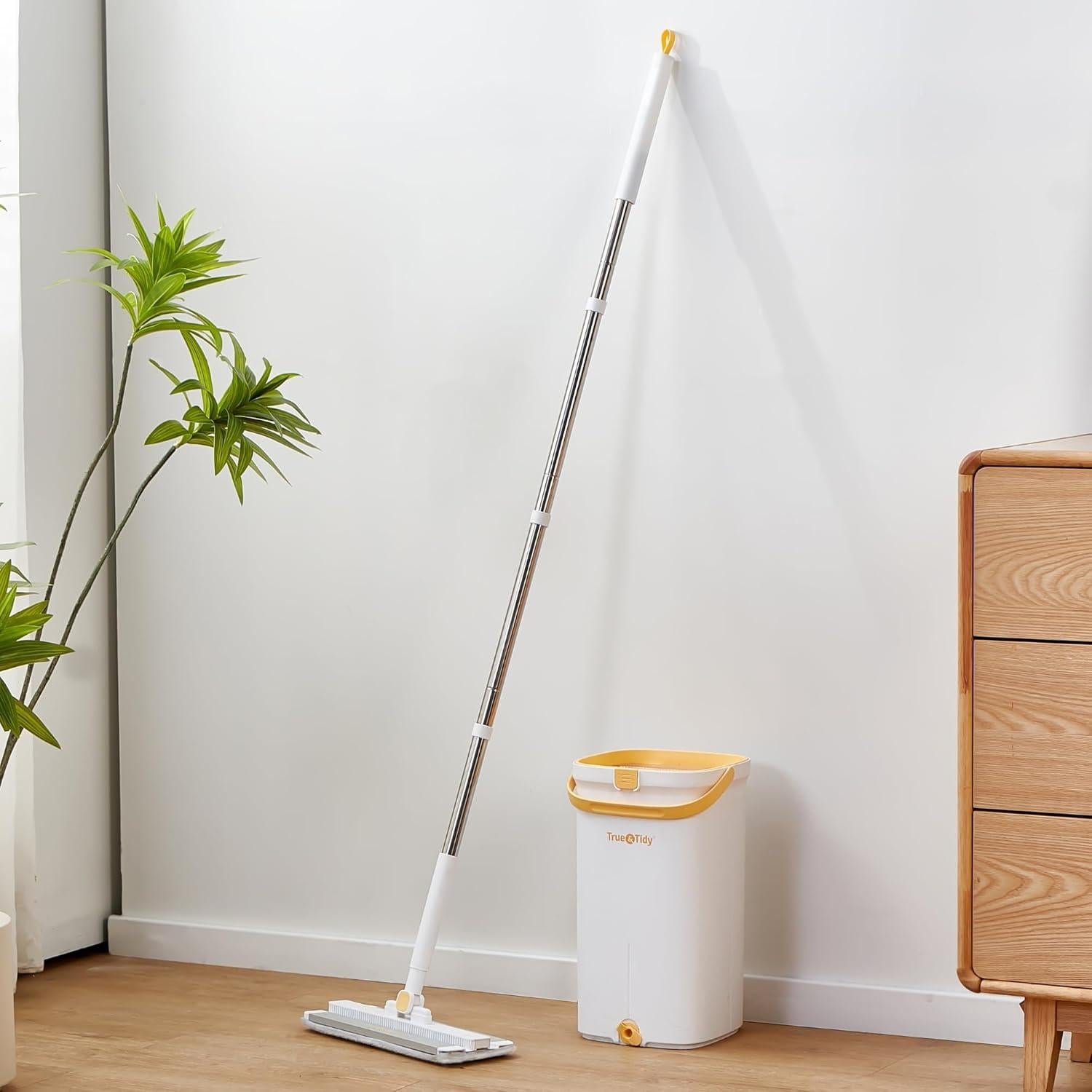 Fregona y Cubo True & Tidy 5.5L con Cabezal de Aluminio